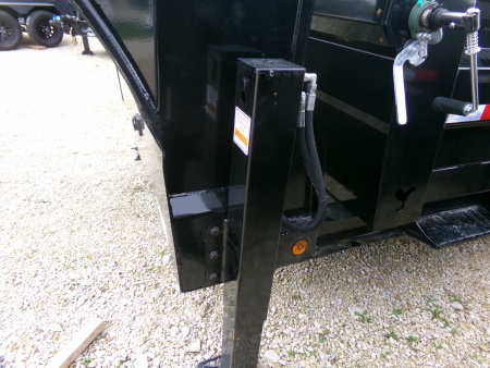 New 2026 Iron Bull 83 x 16 DTG Gooseneck Dump with 16K GVWR, Engineered Neck, and Hydraulic Jacks