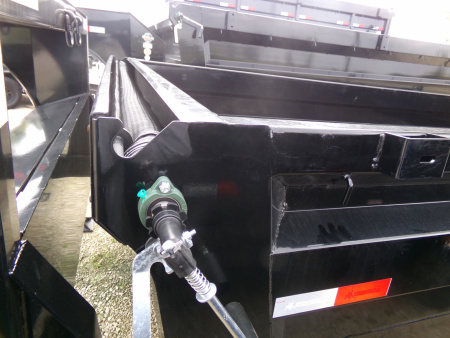 New 2026 Iron Bull 83 x 16 DTG Gooseneck Dump with 16K GVWR, Engineered Neck, and Hydraulic Jacks