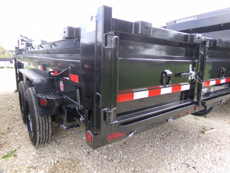 New 2026 Iron Bull 83 x 16 DTG Gooseneck Dump with 16K GVWR, Engineered Neck, and Hydraulic Jacks