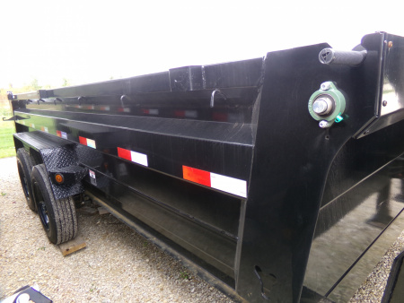 New 2026 Iron Bull 83 x 16 DTG Gooseneck Dump with 16K GVWR, Engineered Neck, and Hydraulic Jacks
