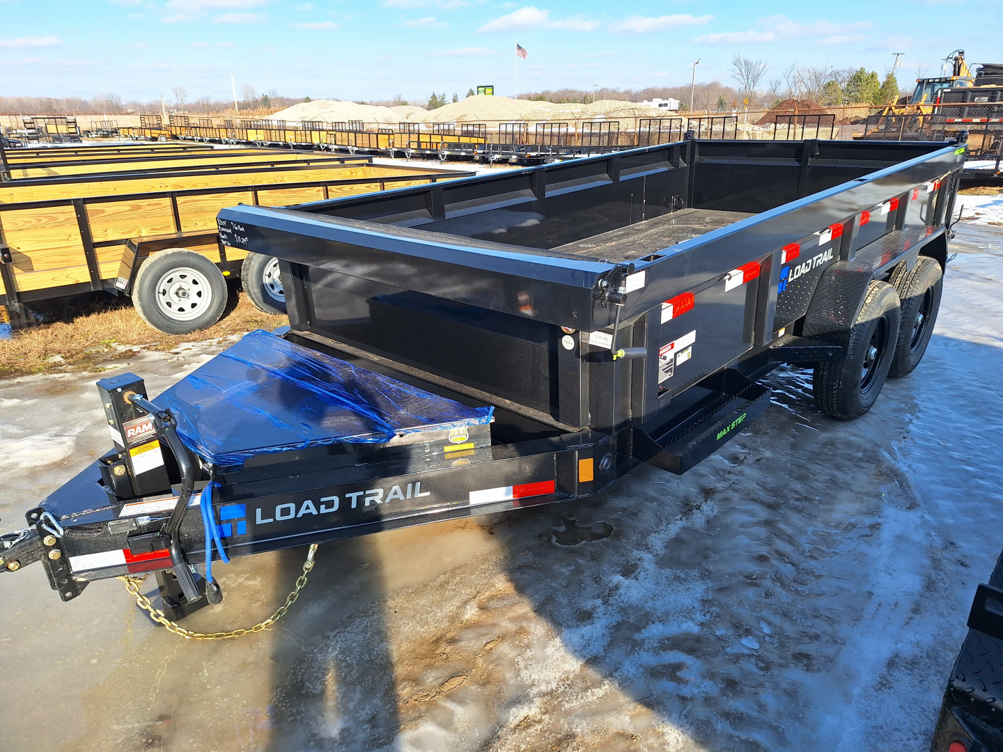 New 2026 Load Trail 83x14 Contractors Dump Trailer W/ 7 Ga Floor
