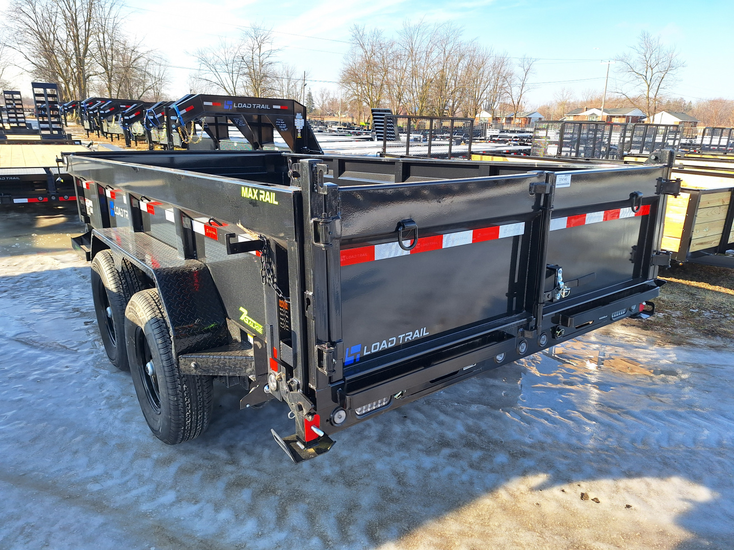 New 2026 Load Trail 83x14 Contractors Dump Trailer W/ 7 Ga Floor