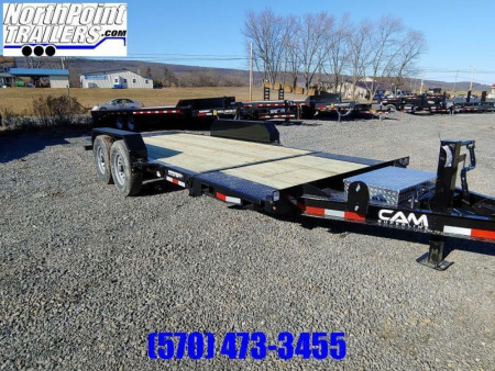 New 2026 CAM Split Tilt Trailer XW - 83" Wide - 14K GVWR Tilt Trailer