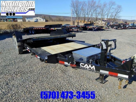 New 2026 CAM Split Tilt Trailer XW - 83" Wide - 14K GVWR Tilt Trailer
