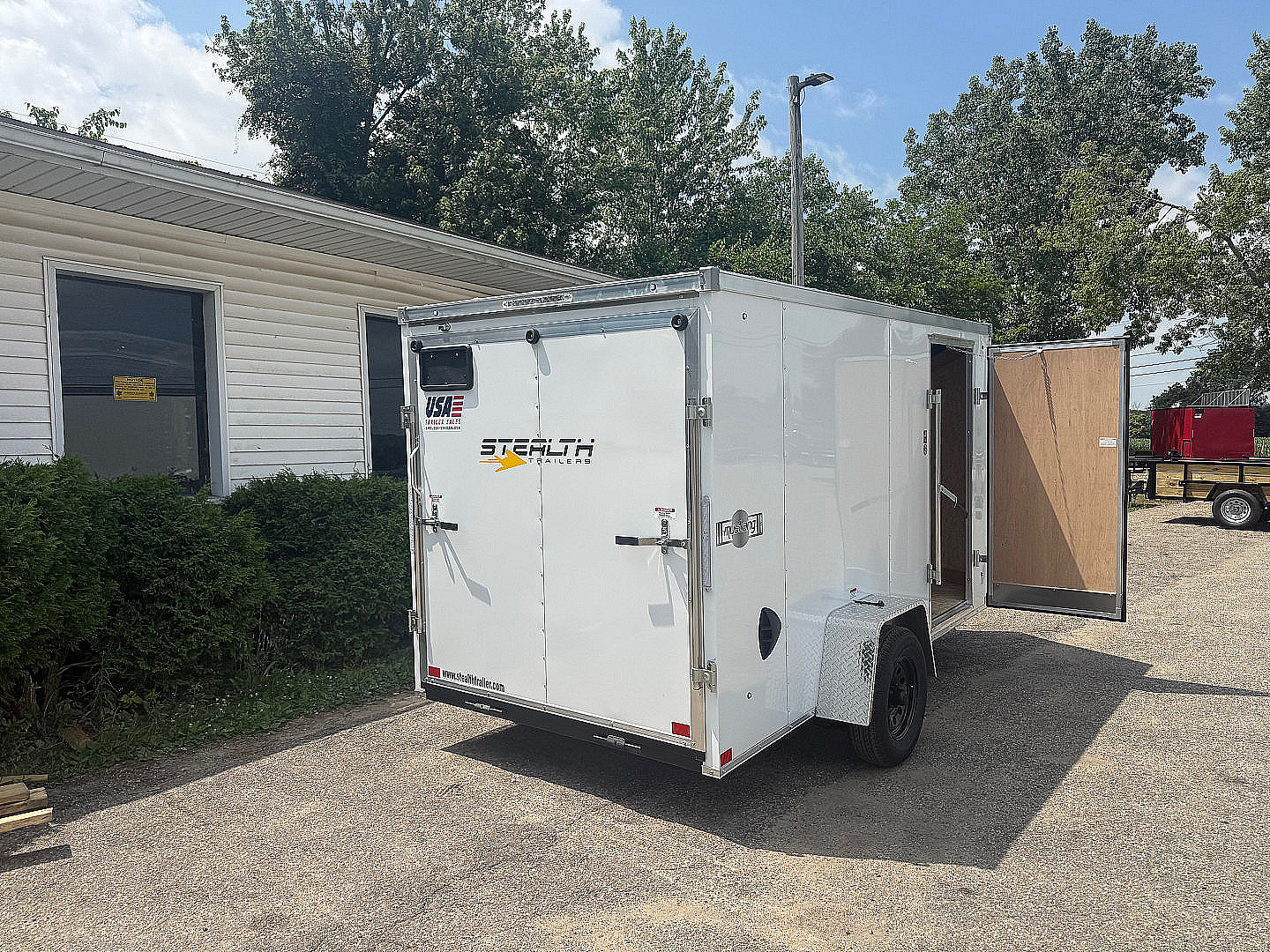 New 2026 6 x 12 Stealth Enclosed Trailer with Ramp