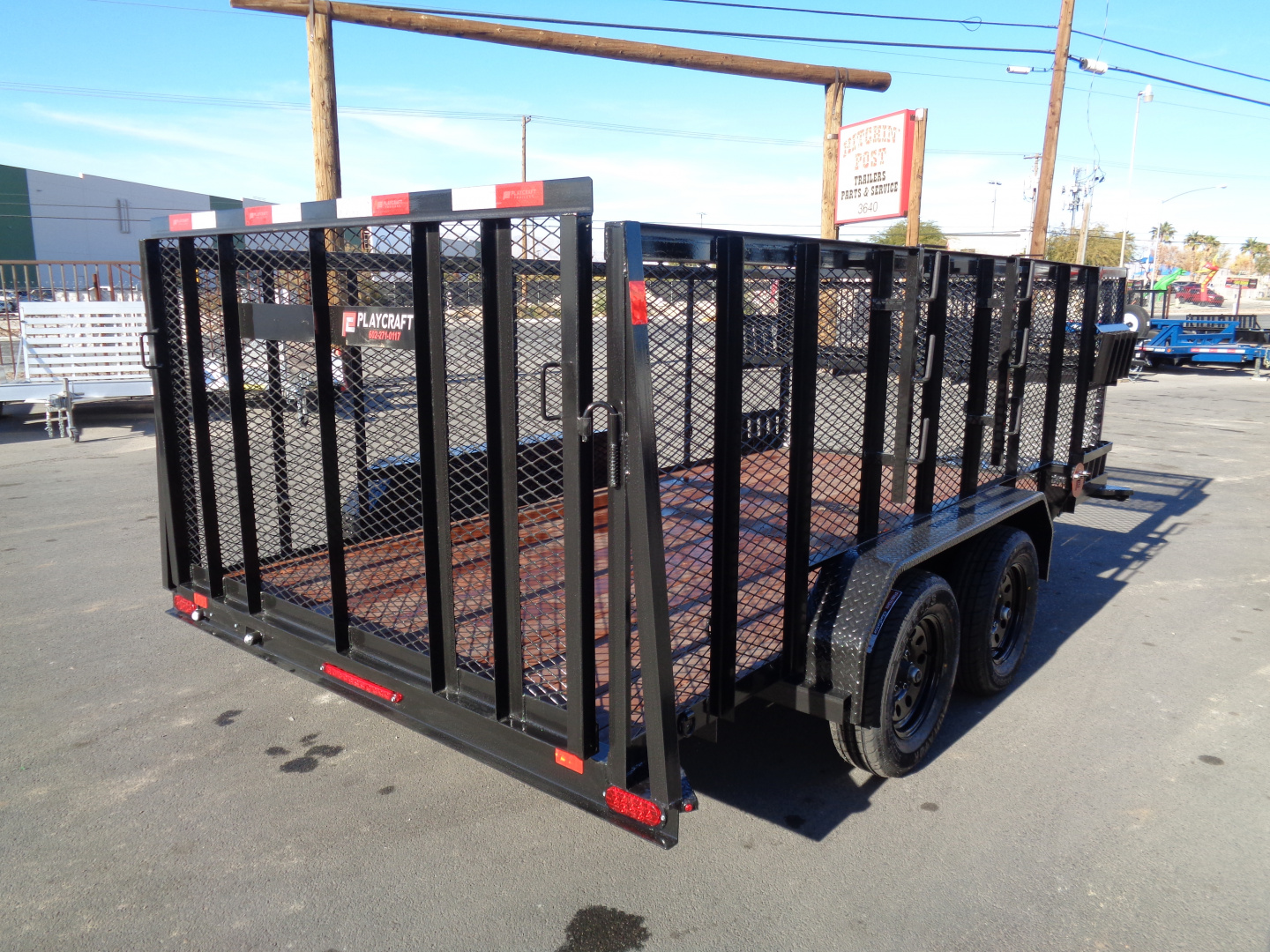 New 2026 Playcraft by Sun Country * SUTA 7x14 * 14Ft Tandem Axle Landscape Trailer