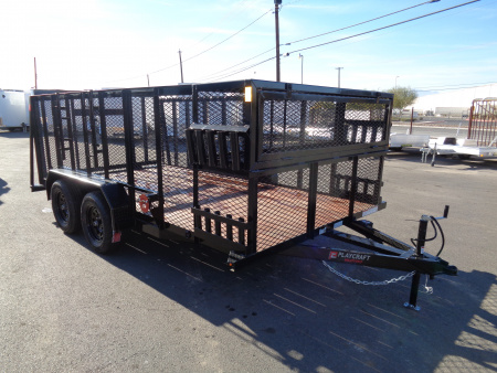 New 2026 Playcraft by Sun Country * SUTA 7x14 * 14Ft Tandem Axle Landscape Trailer