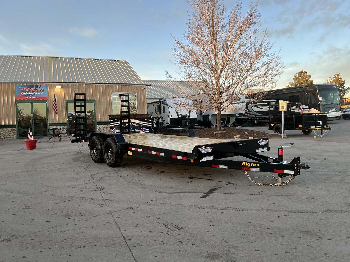 New 2026 Big Tex Trailers 14EB-20D2A-KRBK Flatbed Trailer