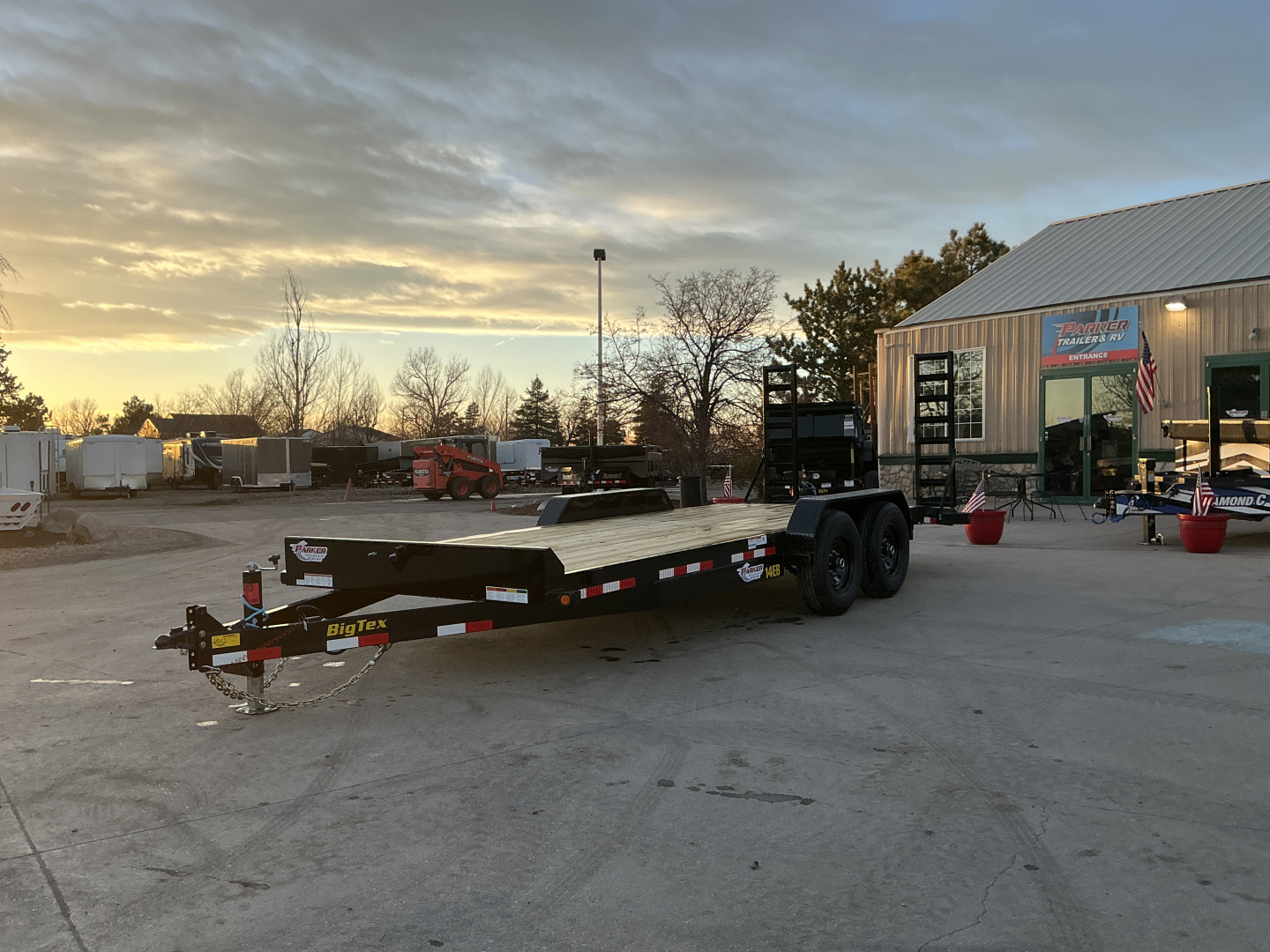 New 2026 Big Tex Trailers 14EB-20D2A-KRBK Flatbed Trailer