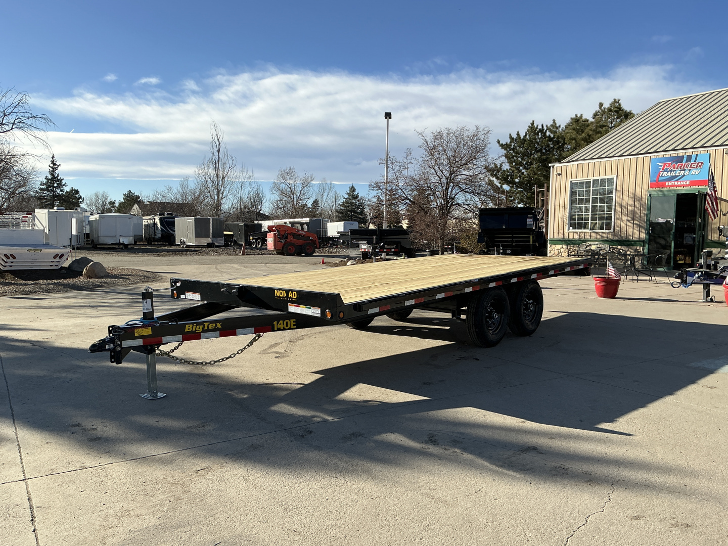 New 2026 Big Tex Trailers 14OE-18STA-S8BK Flatbed Trailer