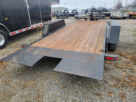 Used 2007 Sure-Trac 7x18 Tilt Bed Equipment Trailer