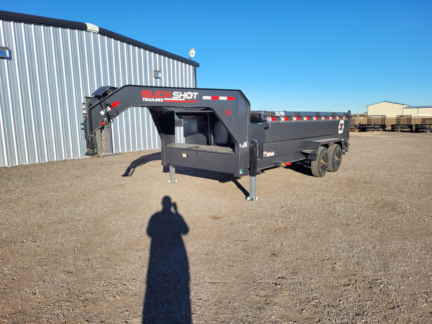 New 2026 Buckshot 83"x16' Telescopic Gooseneck Dump Trailer W/3' Sides/8KAxles