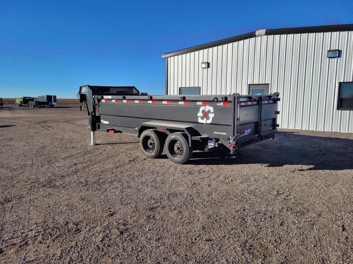 New 2026 Buckshot 83"x16' Telescopic Gooseneck Dump Trailer W/3' Sides/8KAxles