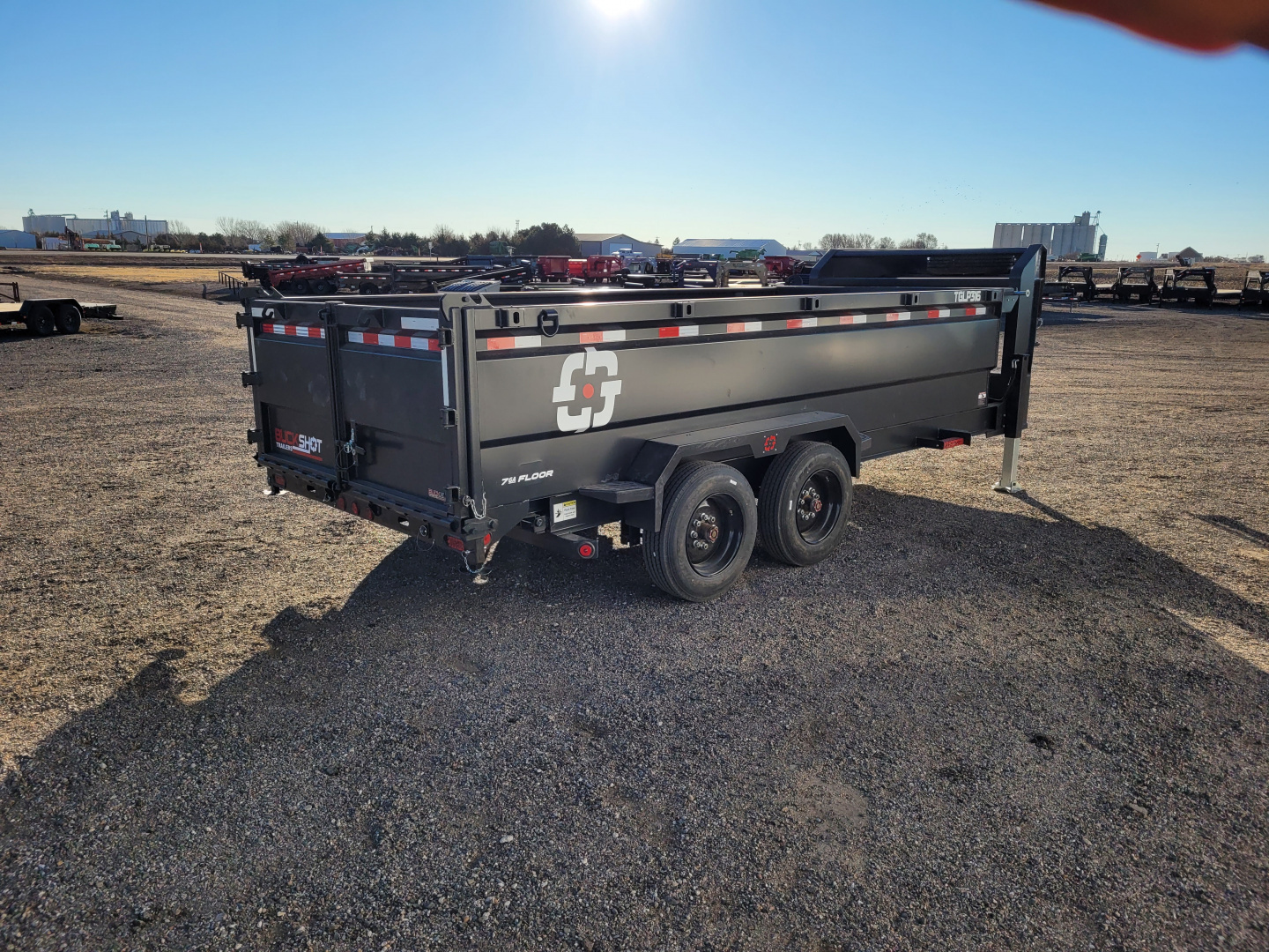 New 2026 Buckshot 83"x16' Telescopic Gooseneck Dump Trailer W/3' Sides/8KAxles