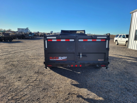 New 2026 Buckshot 83"x16' Telescopic Gooseneck Dump Trailer W/3' Sides/8KAxles