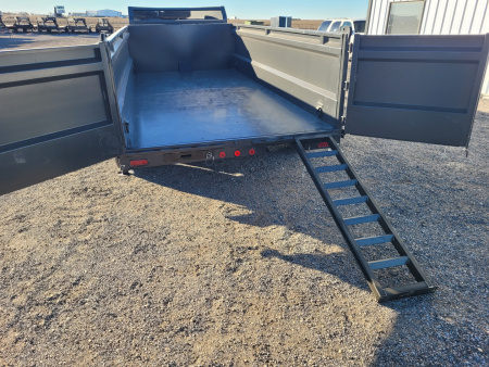 New 2026 Buckshot 83"x16' Telescopic Gooseneck Dump Trailer W/3' Sides/8KAxles