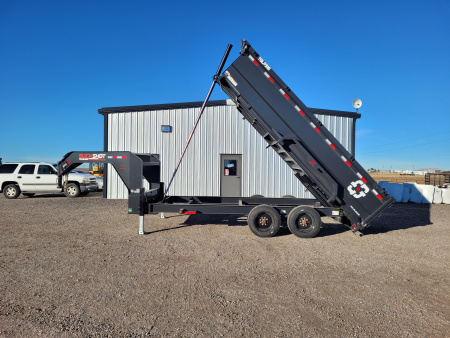 New 2026 Buckshot 83 x16' Telescopic Gooseneck Dump Trailer W/3' Sides/8KAxles