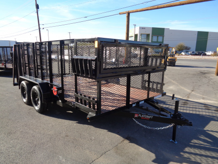 New 2026 Playcraft by Sun Country * SUTA 7x14 * 14Ft Tandem Axle Landscape Trailer