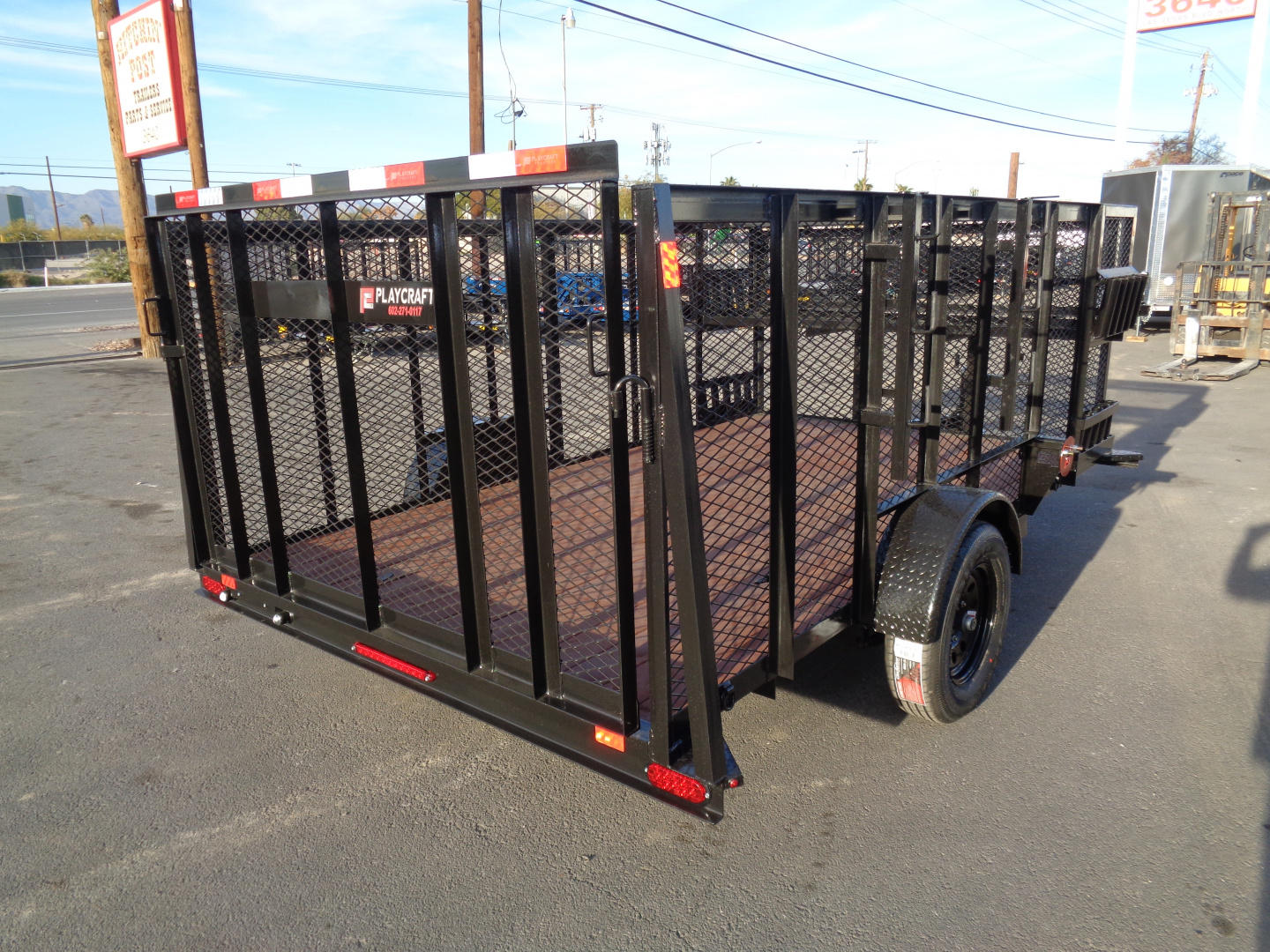 New 2026 Playcraft by Sun Country * SUSA 7x12 * Single Axle Landscape Trailer