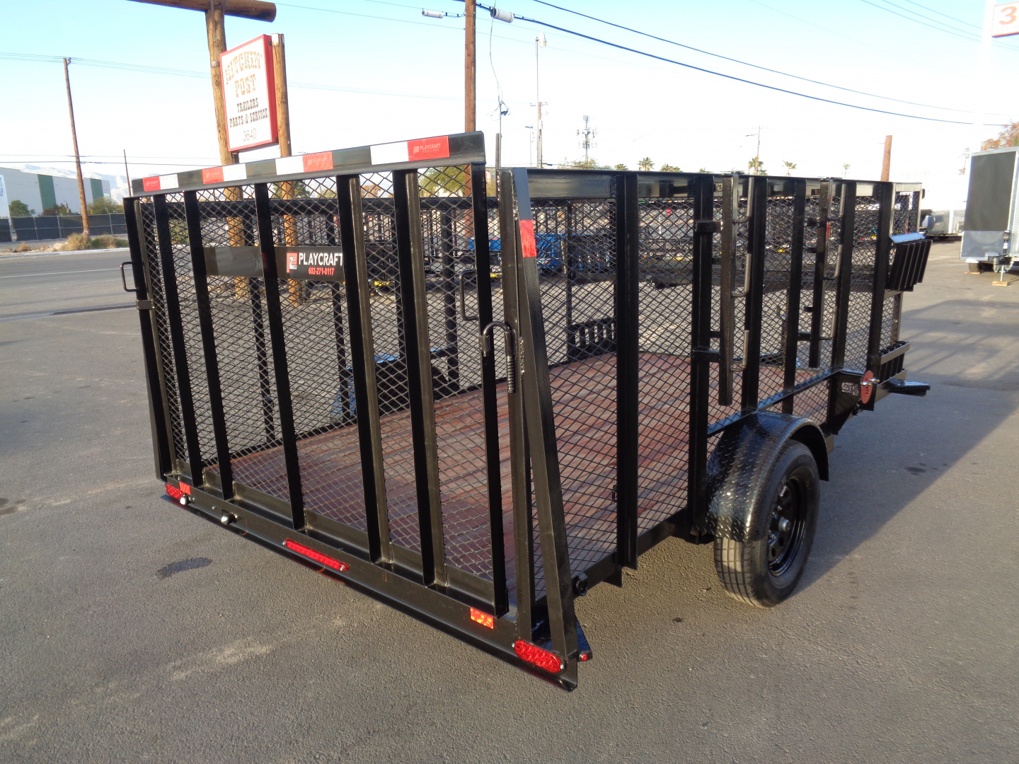 New 2026 Playcraft by Sun Country * SUSA 7x12 * Single Axle Landscape Trailer