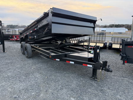 New 2026 Iron Bull 7x16 Dump Trailer 17k gvwr