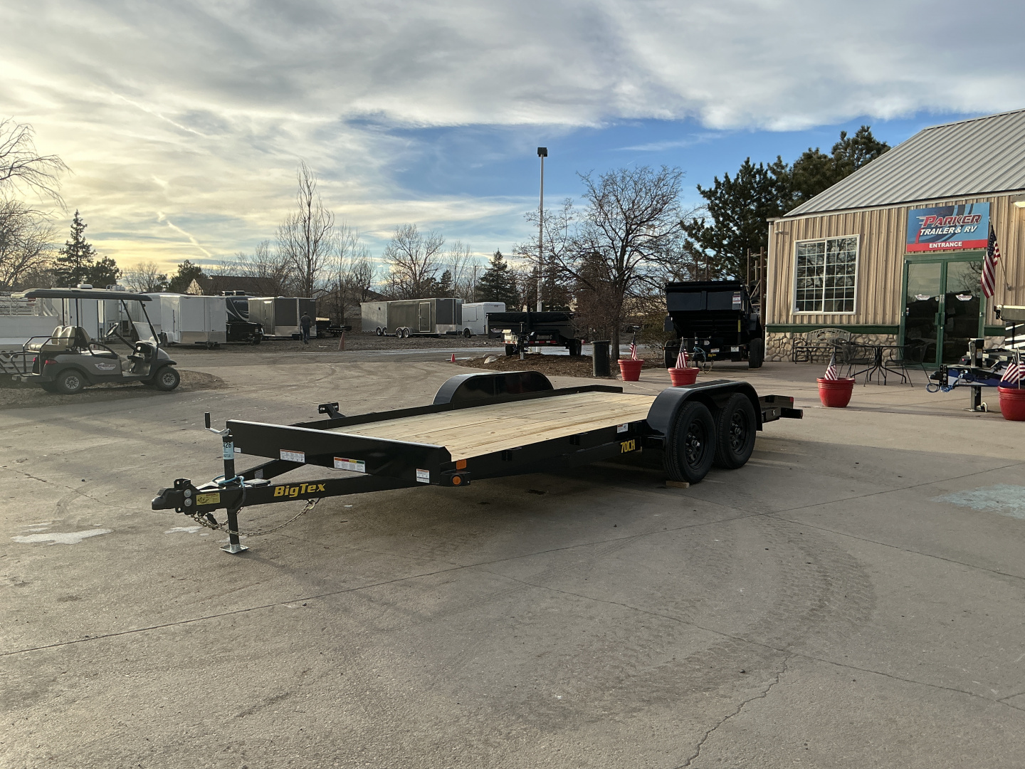 New 2026 Big Tex Trailers 70CH-18BKDT2B Flatbed Trailer