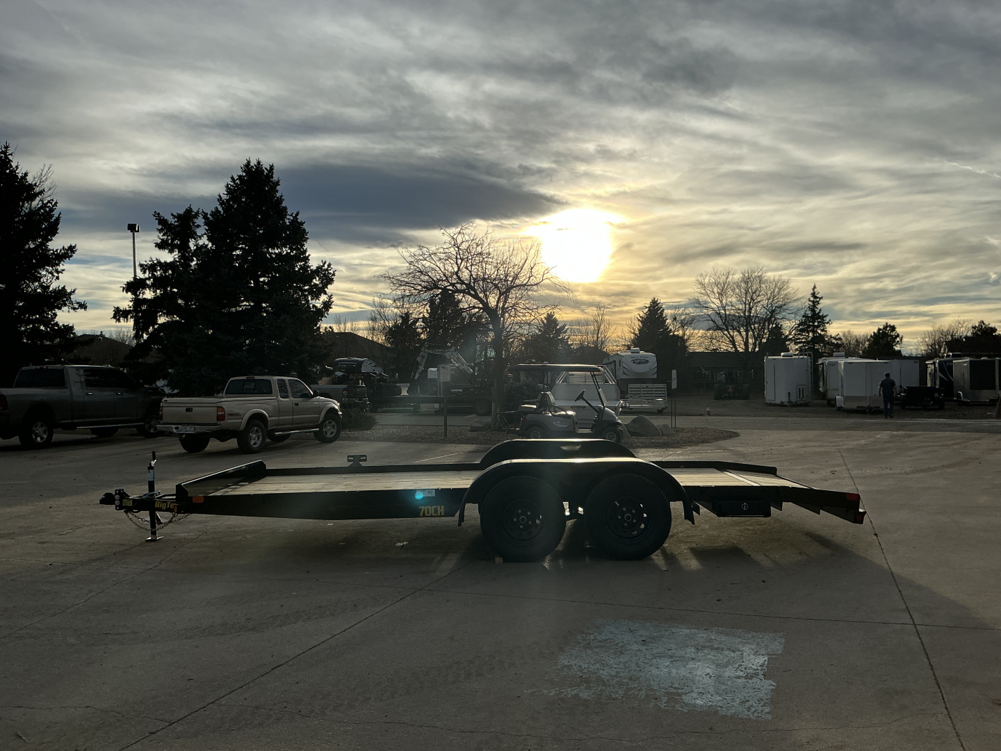 New 2026 Big Tex Trailers 70CH-18BKDT2B Flatbed Trailer