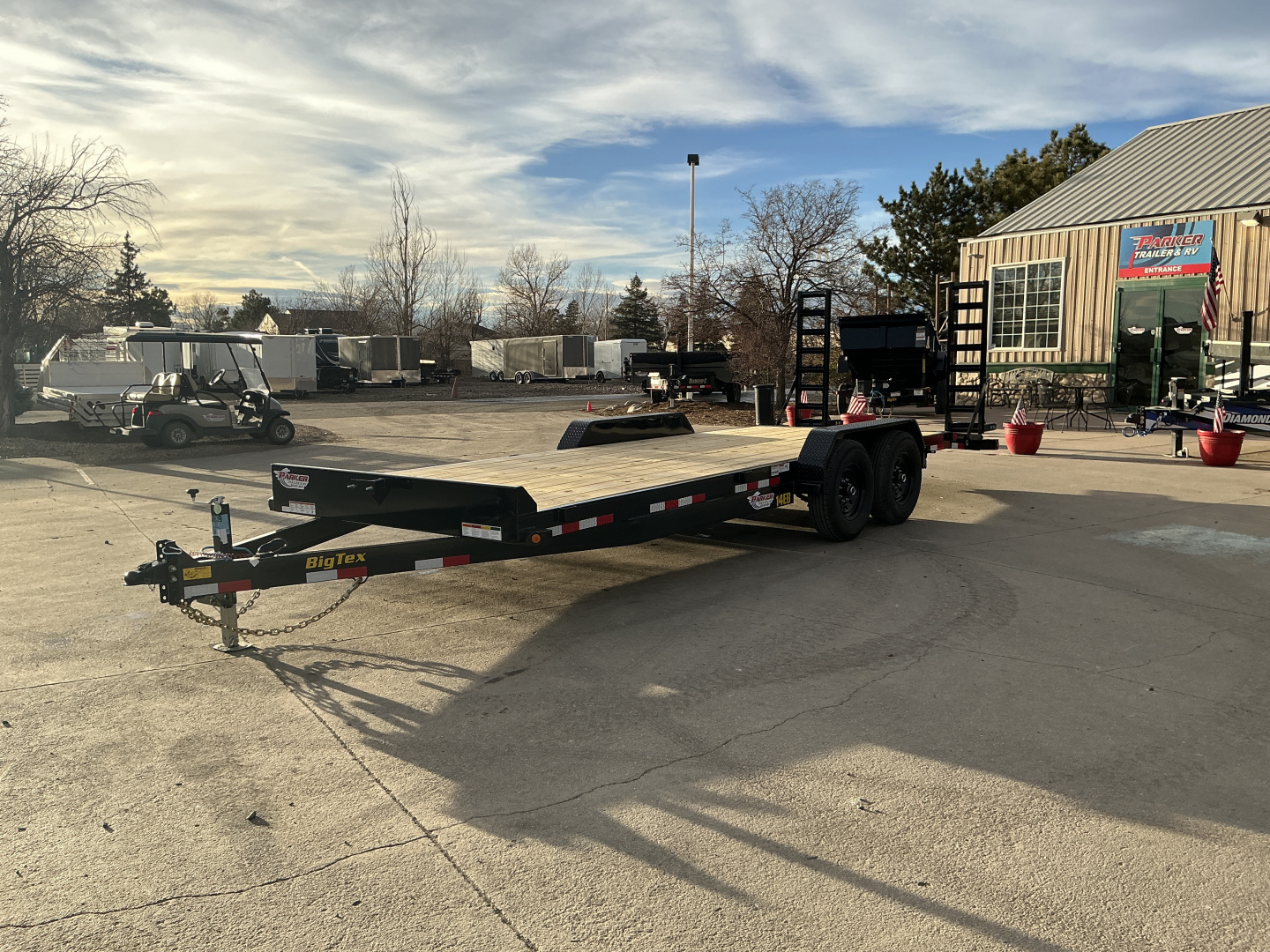 New 2026 Big Tex Trailers 14EB-22D2A-KRBK Flatbed Trailer