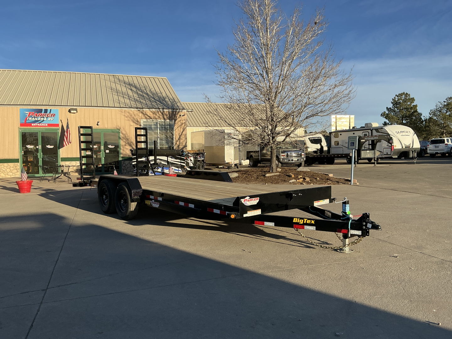 New 2026 Big Tex Trailers 14EB-22D2A-KRBK Flatbed Trailer