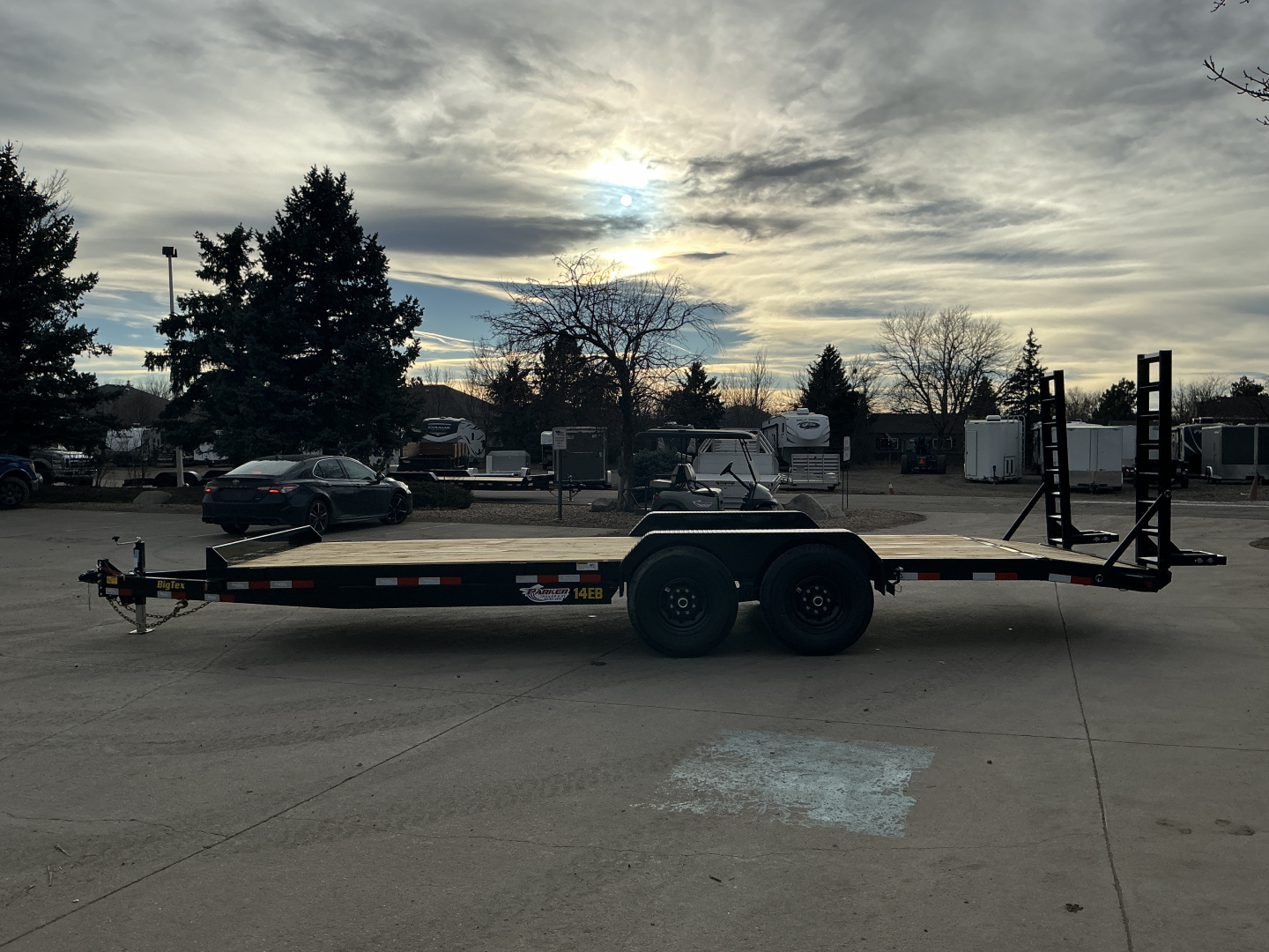 New 2026 Big Tex Trailers 14EB-22D2A-KRBK Flatbed Trailer