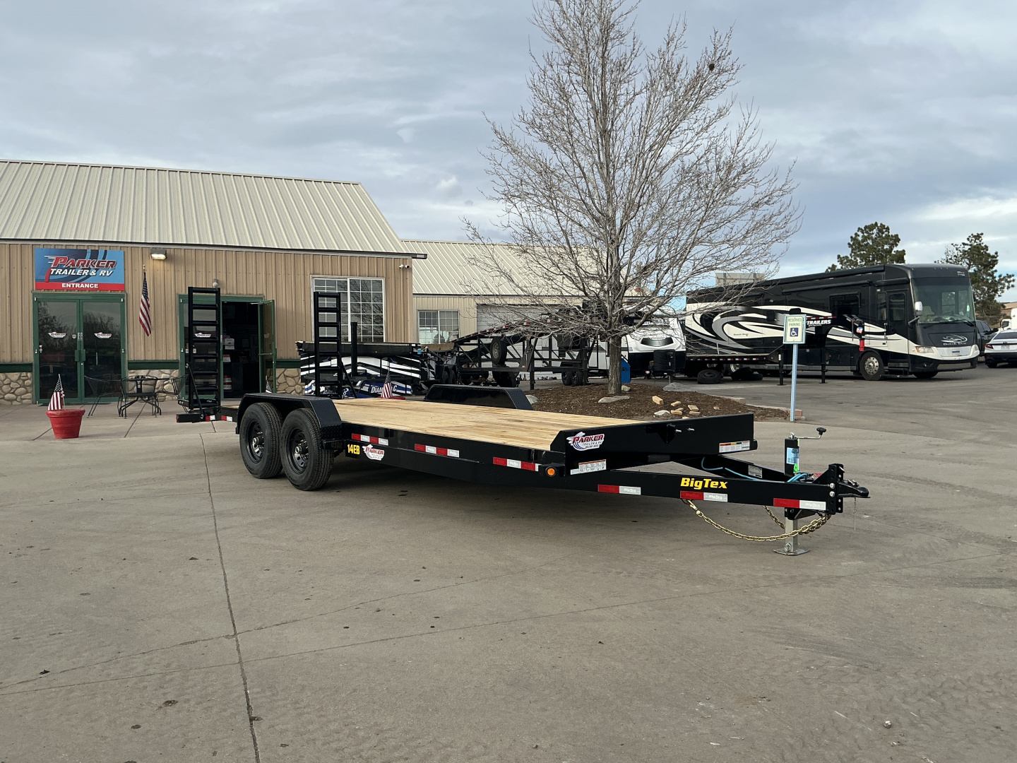 New 2026 Big Tex Trailers 14EB-22D2A-KRBK Flatbed Trailer