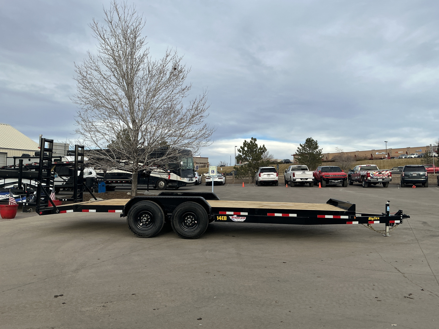 New 2026 Big Tex Trailers 14EB-22D2A-KRBK Flatbed Trailer