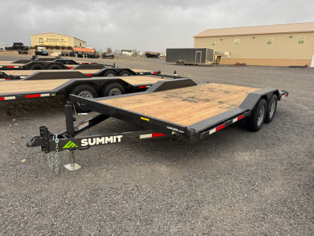 New 2026 Summit 7x16 7K Equipment Trailer w/ DRIVE OVER FENDERS