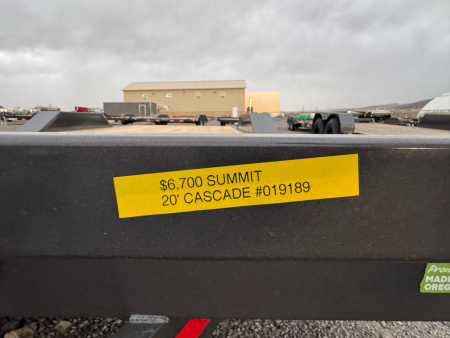 New 2026 Summit 7x20 10K Equipment Trailer w/ DRIVE OVER FENDERS