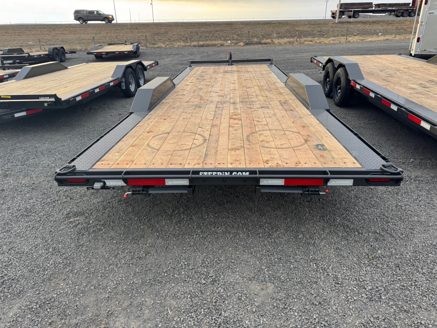 New 2026 Summit 7x24 10K Equipment Trailer w/ DRIVE OVER FENDERS
