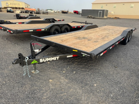 New 2026 Summit 7x22 14K Equipment Trailer w/ DRIVE OVER FENDERS