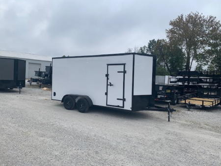 New 2026 Mammoth 7x16 TA Cargo / Enclosed Trailer, 7' interior height , 35k axles, .080 polycore exterior
