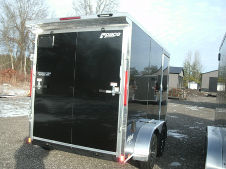 New 2026 Pace American 6 x 12 tandem Outback DLX Flat Top V-Nose Enclosed Cargo Trailer 7K Cargo / Enclosed Trailer