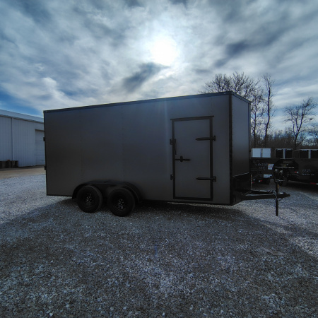 New 2026 Mammoth 7x16 TA Cargo / Enclosed Trailer, 7' interior height , 35k axles, .080 polycore exterior