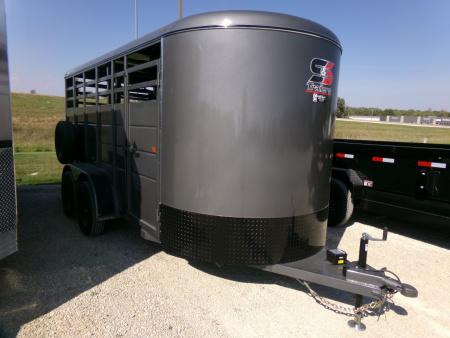 New 2026 S&S Manufacturing 6' x 16' x 6'6  Bumper Livestock Trailer