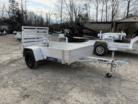 New 2026 Aluma 548ESA-S-TG 12'' FRONT AND SIDES Utility Trailer