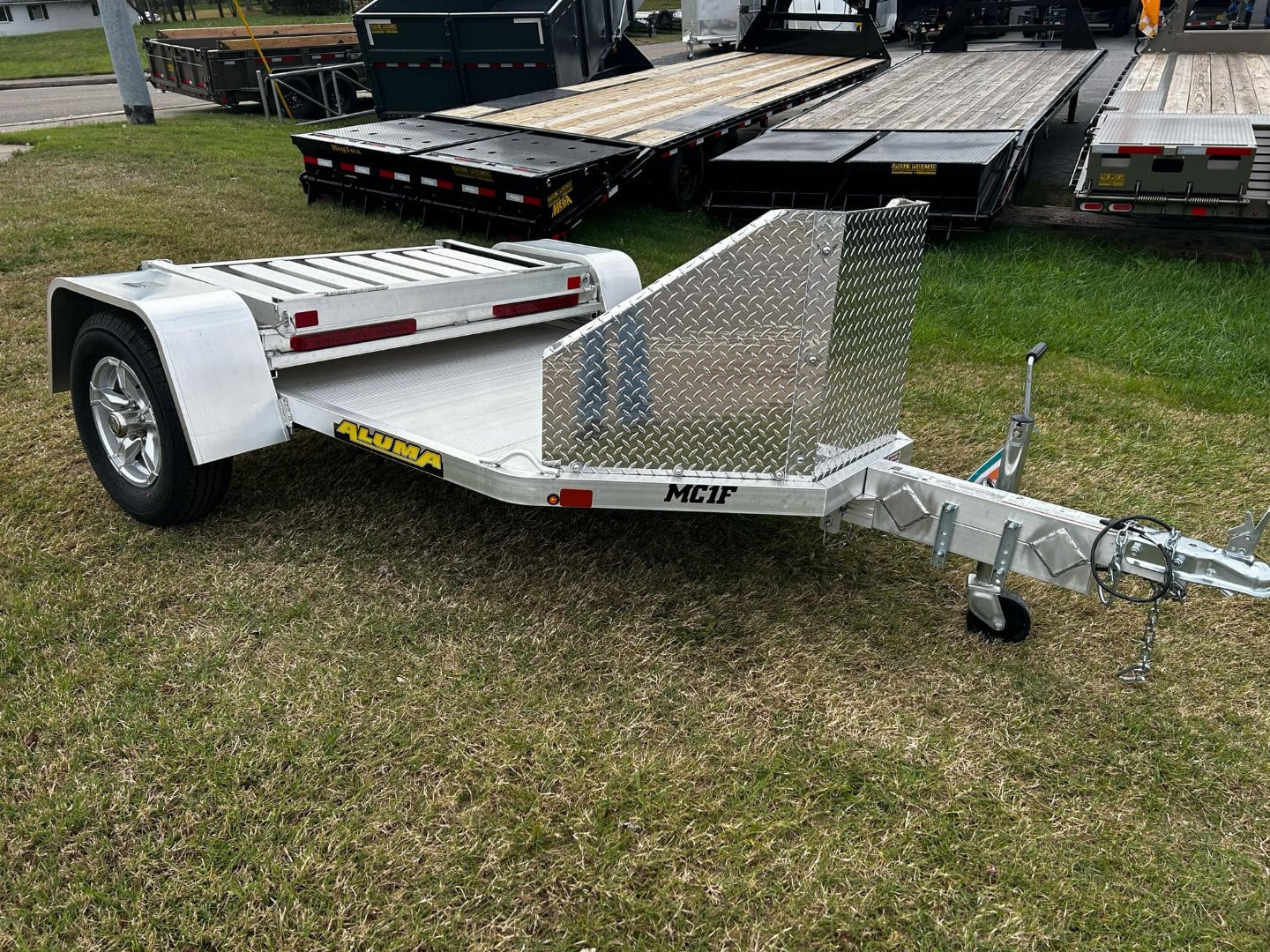 New 2026 Aluma Folding MC1F-S-R Motorcycle Trailer