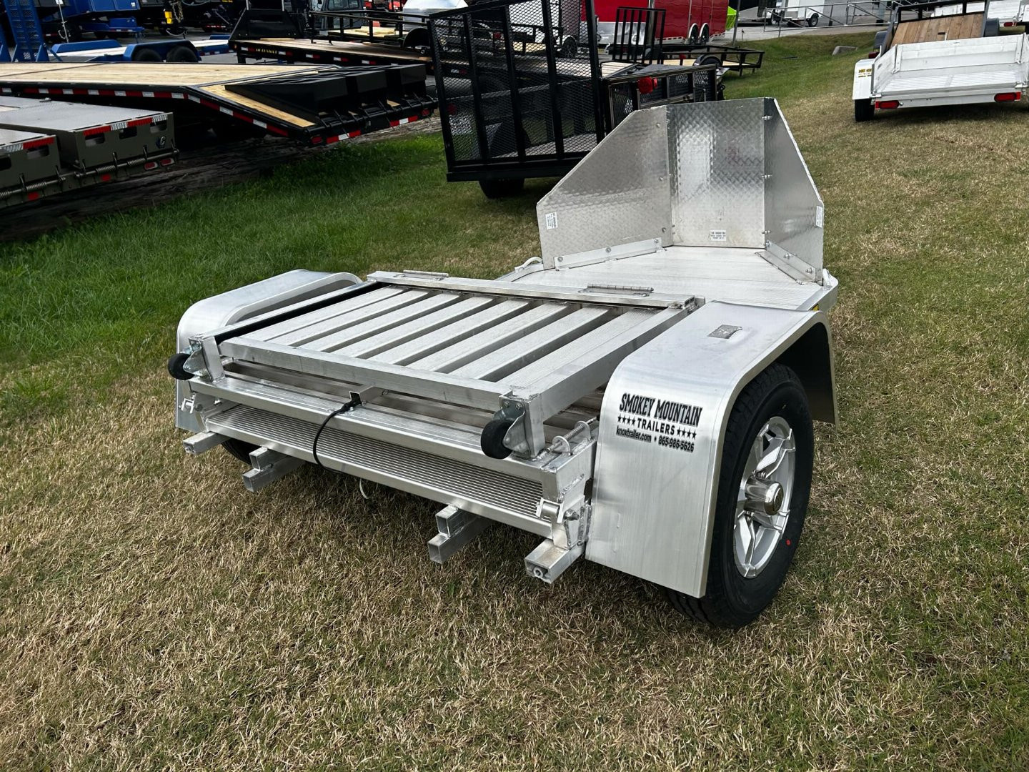 New 2026 Aluma Folding MC1F-S-R Motorcycle Trailer