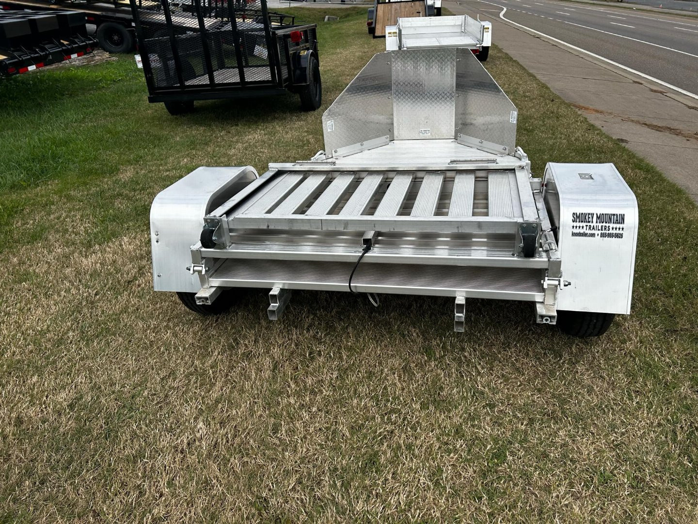 New 2026 Aluma Folding MC1F-S-R Motorcycle Trailer