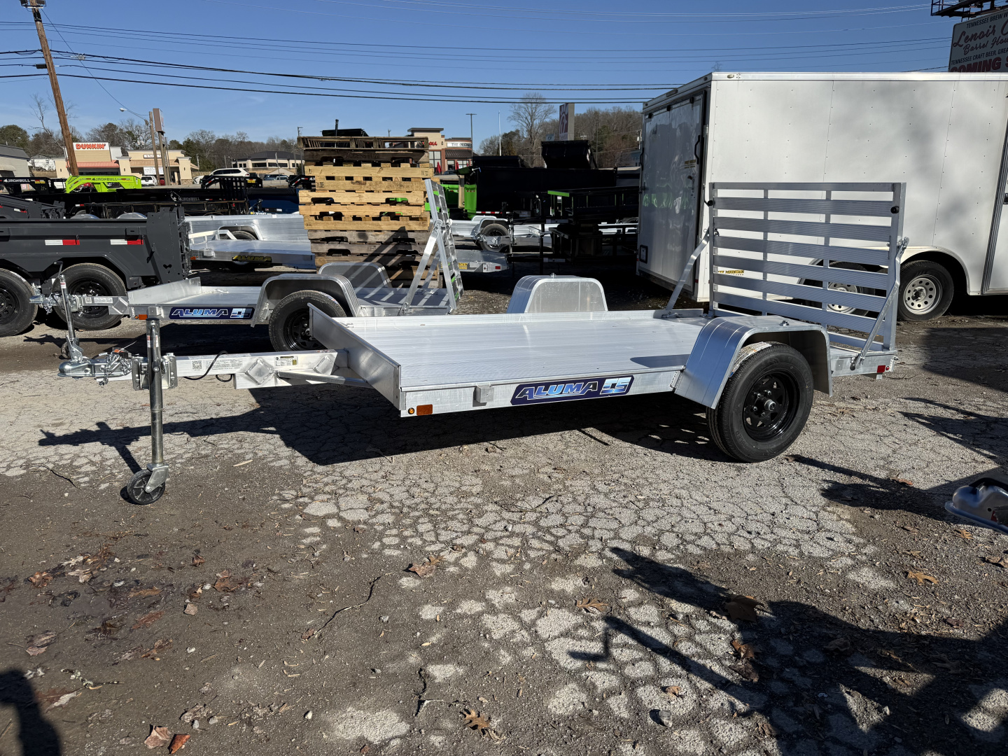 New 2026 Aluma 6310ESA-S-BT MAG WHEEL Utility Trailer
