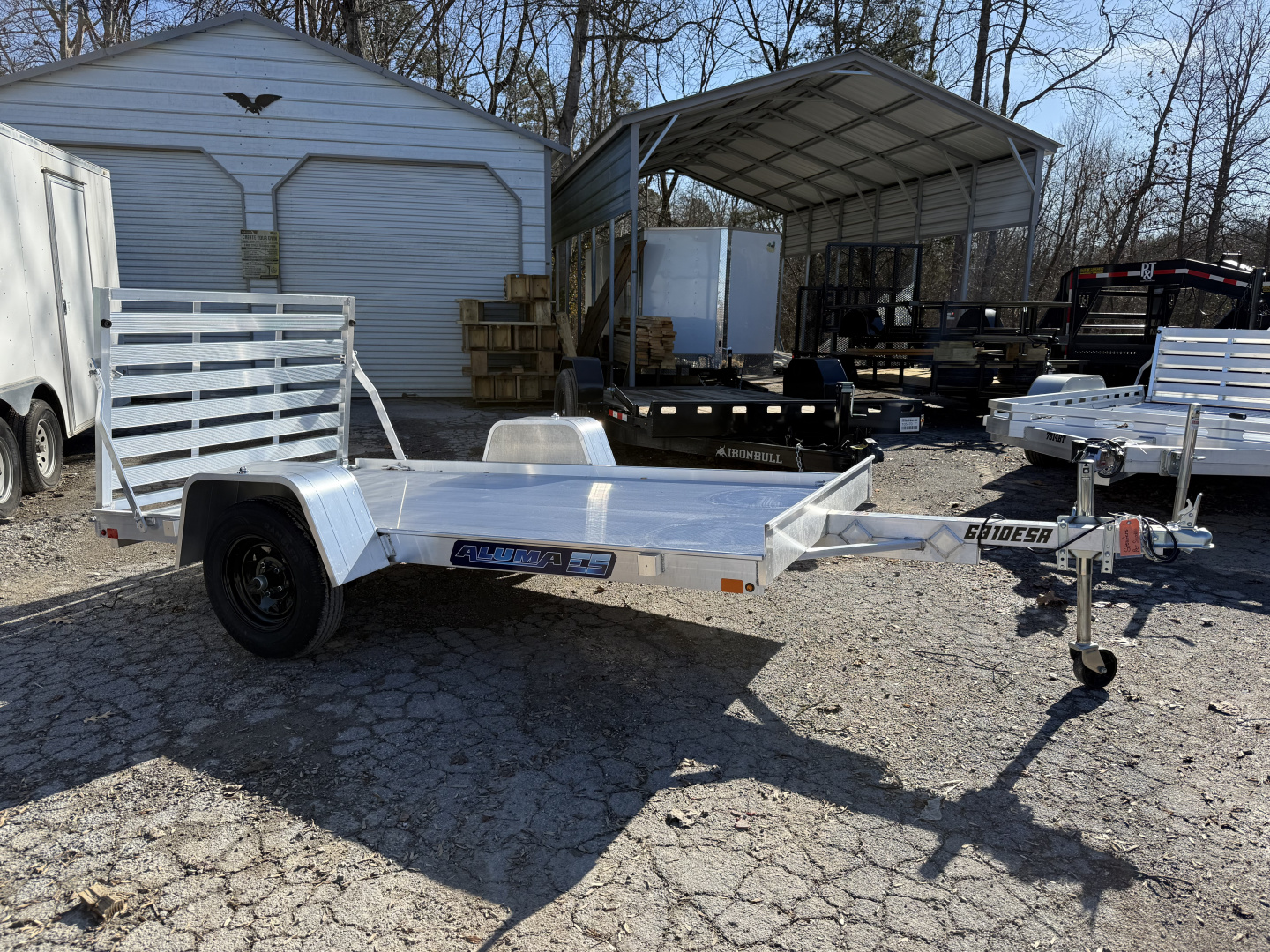 New 2026 Aluma 6310ESA-S-BT MAG WHEEL Utility Trailer
