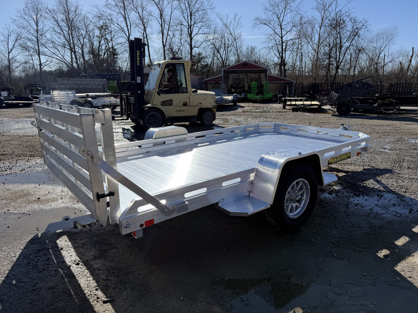New 2026 Aluma 7712H-S-BT SLOTTED SA BT Utility Trailer