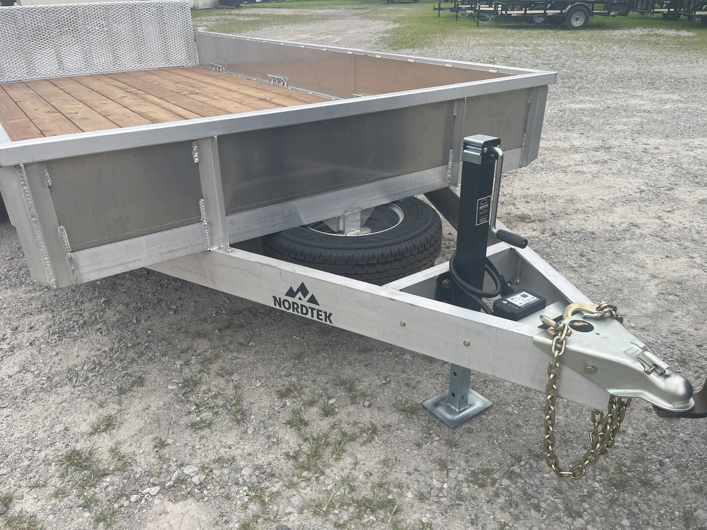 New 2026 Nordtek 82X14TA Landscape Trailer 7K Closed Sides 6' Ramp