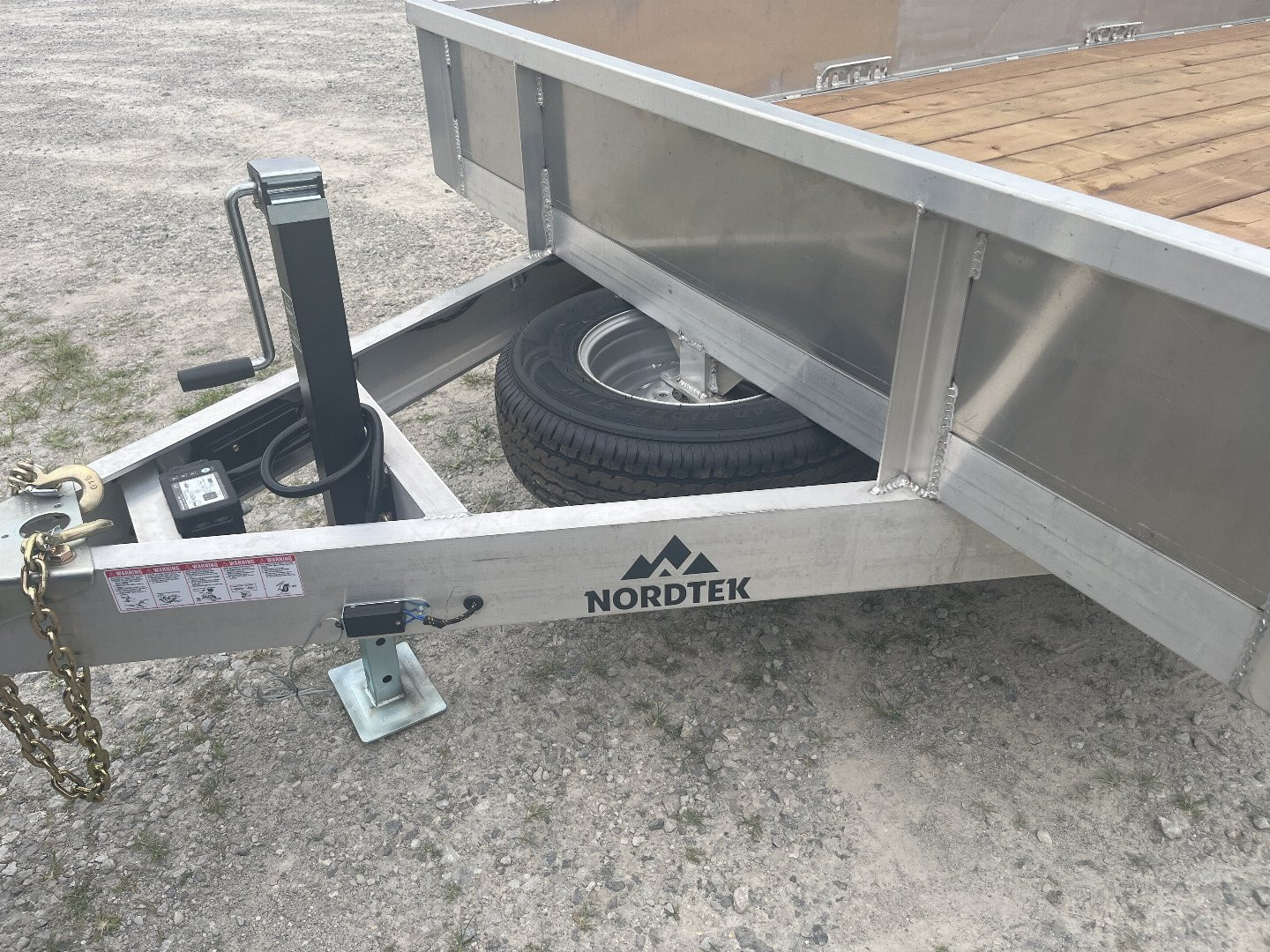 New 2026 Nordtek 82X14TA Landscape Trailer 7K Closed Sides 6' Ramp