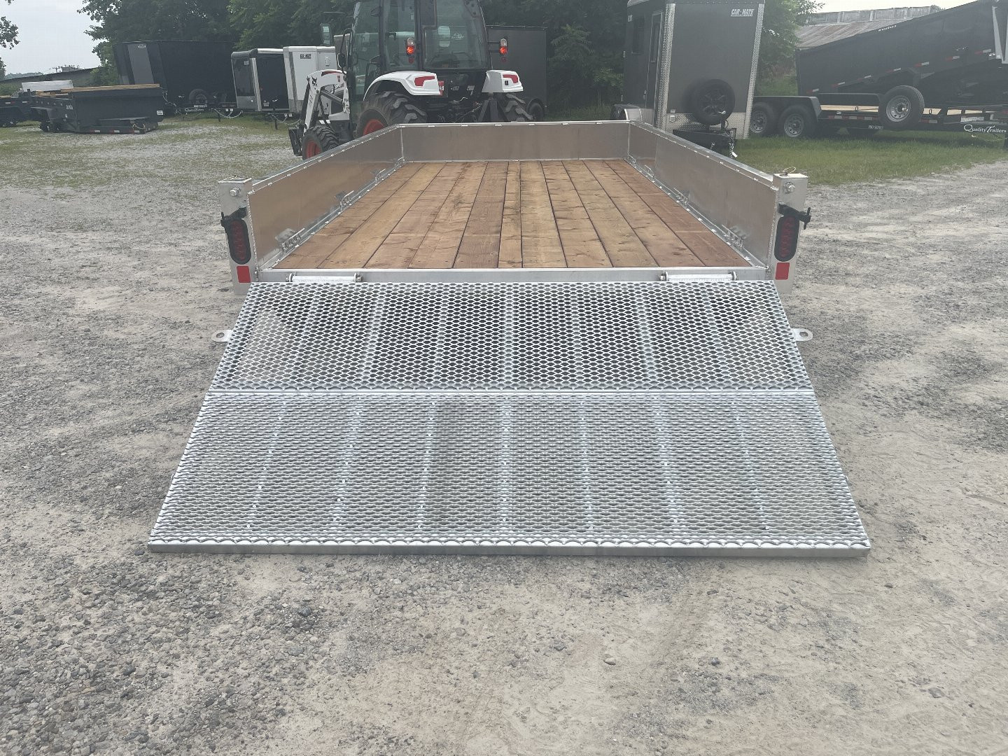 New 2026 Nordtek 82X14TA Landscape Trailer 7K Closed Sides 6' Ramp